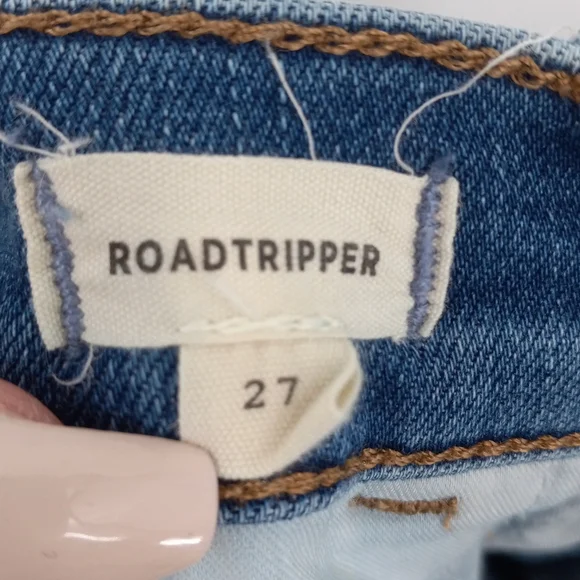 Madewell Roadtripper Skinny Jeans High Rise Stretchy Medium Wash Whisker Size 27 - Picture 8 of 15
